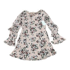 TM by Truly Me Pink Floral Ruffle Dress Girl 12